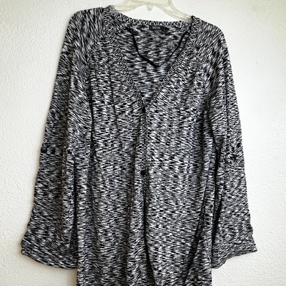 Kenneth‎ Cole Reaction Women's Silk Blend Lightweight Cardigan Size Large